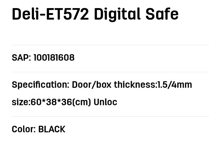 Deli seyf et572 va boshqalar