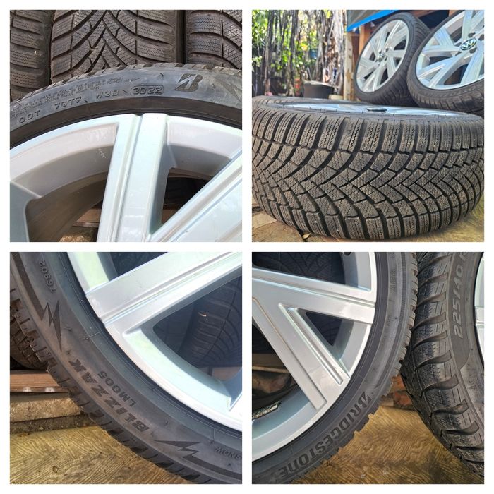 Jante aliaj 18" Volkswagen/Skoda Octavia cu anvelope iarna 225 40 18