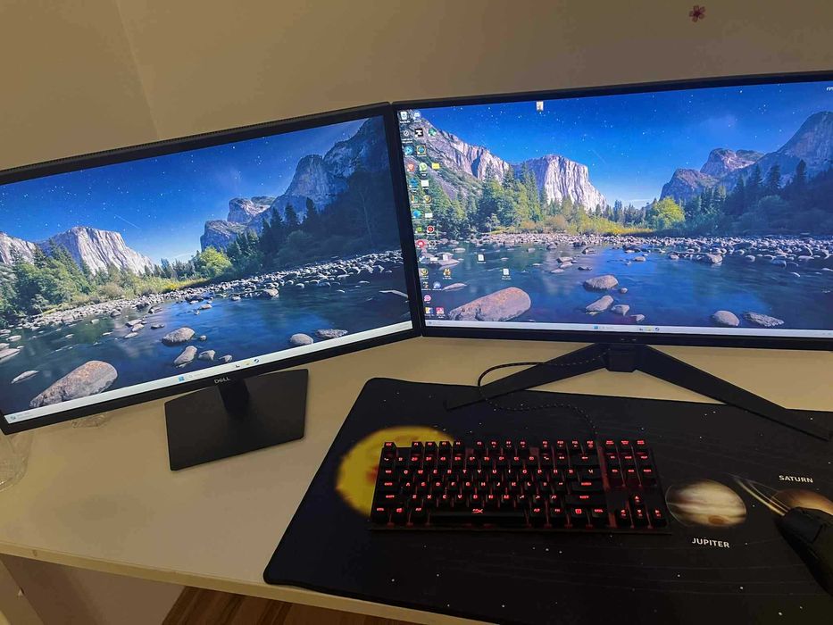 PC Gaming Ryzen 7 5700, RTX 2080 SUPER 32GB RAM, 2 monitoare