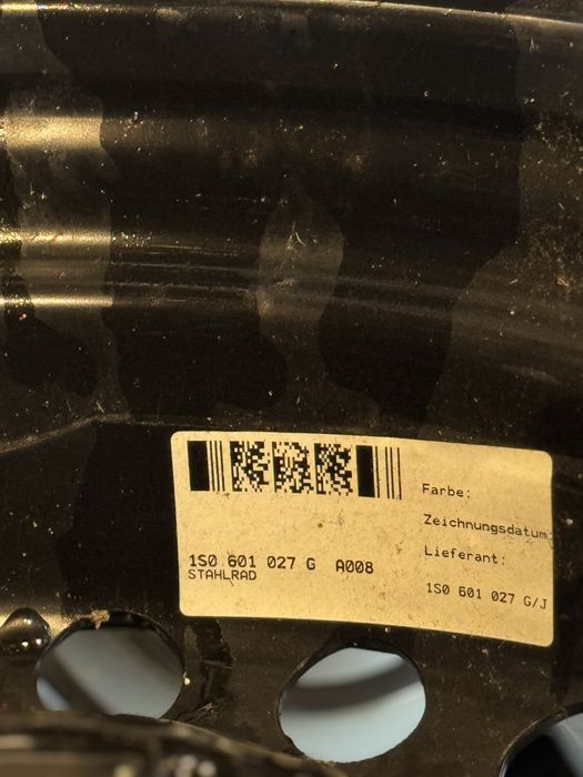 Jante tabla/oțel VW Up / Skoda Citigo / Seat Mii – 14″ 4x100 ET35