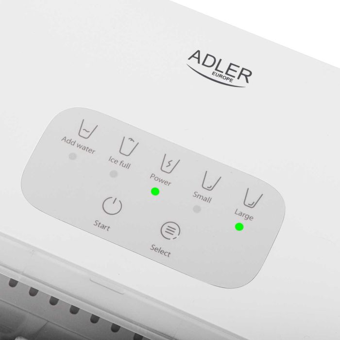 Aparat de facut cuburi de gheata, Adler AD8800, 12 kg/zi, alb