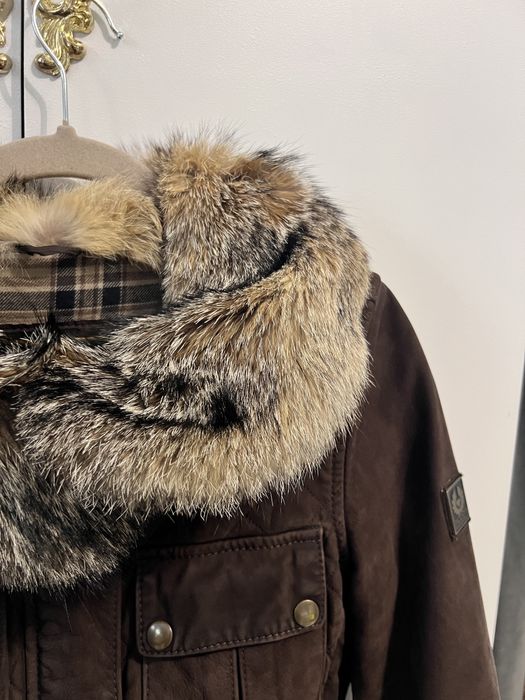 Vand geaca Belstaff, 100% originala, din bumbac cerat.