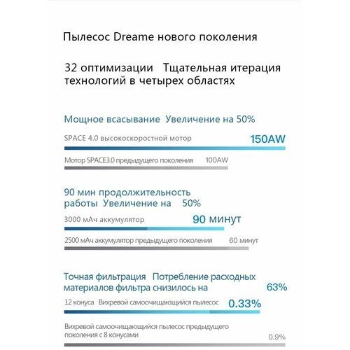 Беспроводной Пылесос Dreame V11 Global, серый