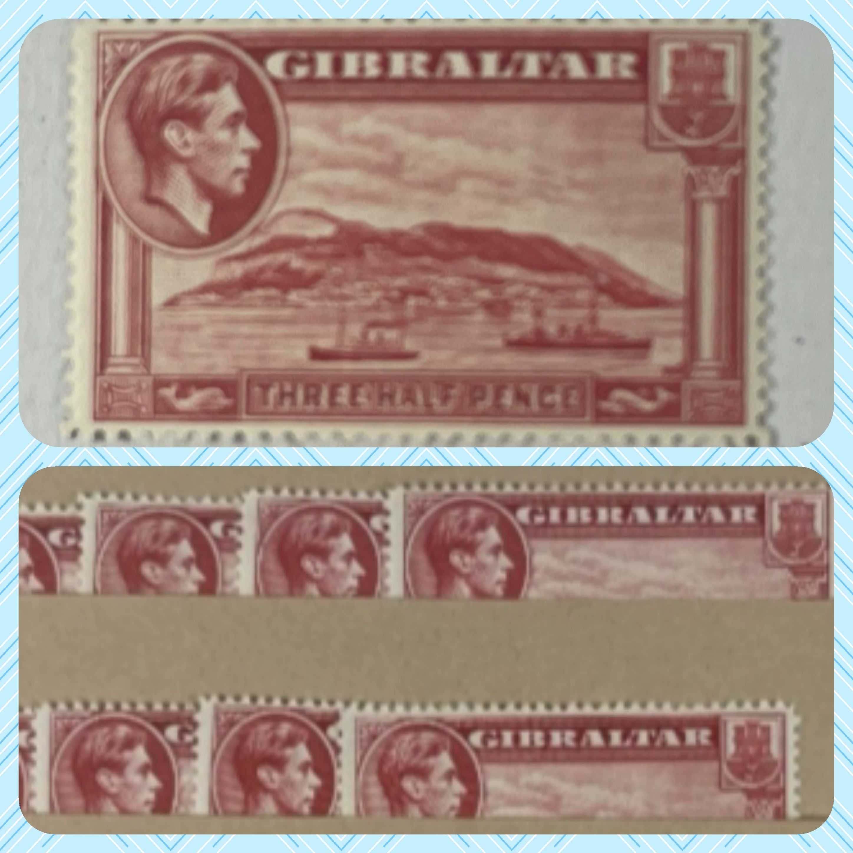 Пощенски марки GIBRALTAR  (15 бр.) 1938/51г