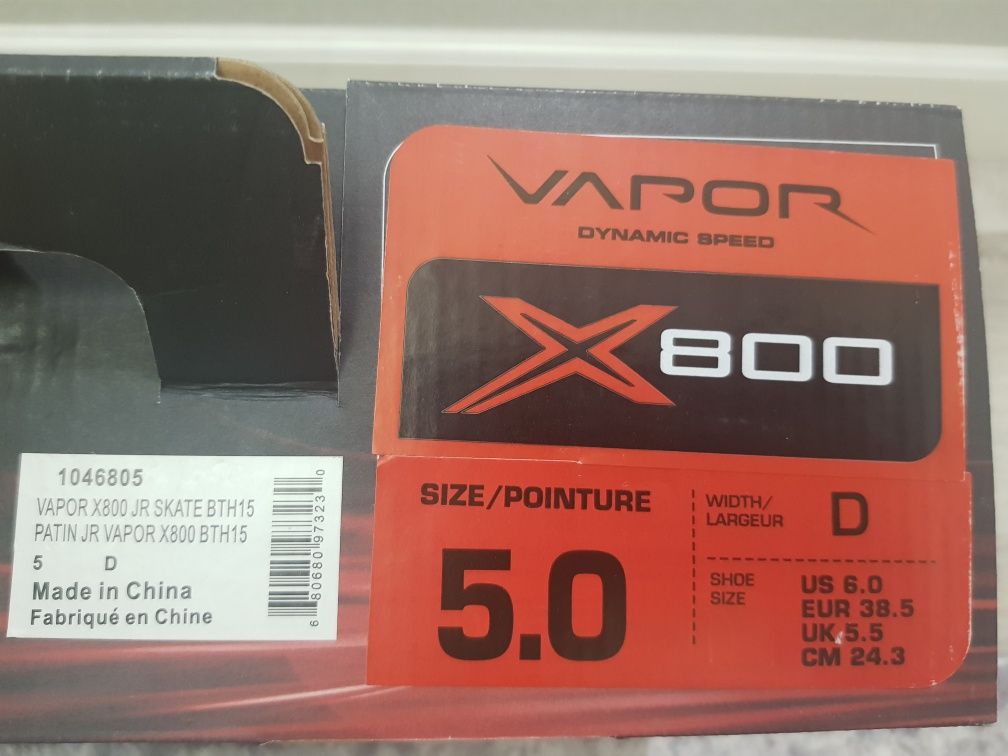 Коньки bauer vapor x800 размер:5.0 D