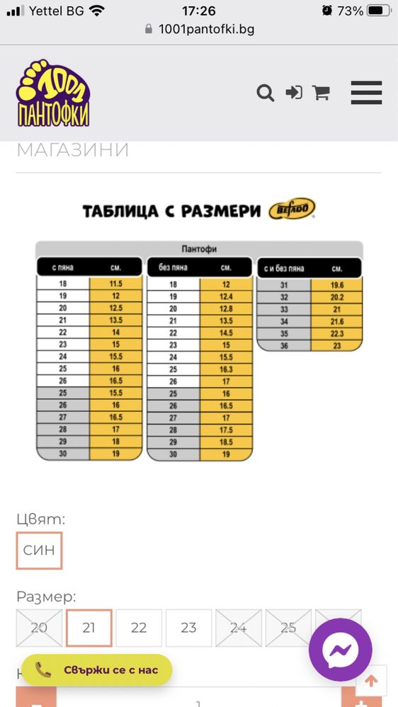 Пантофи Бефадо