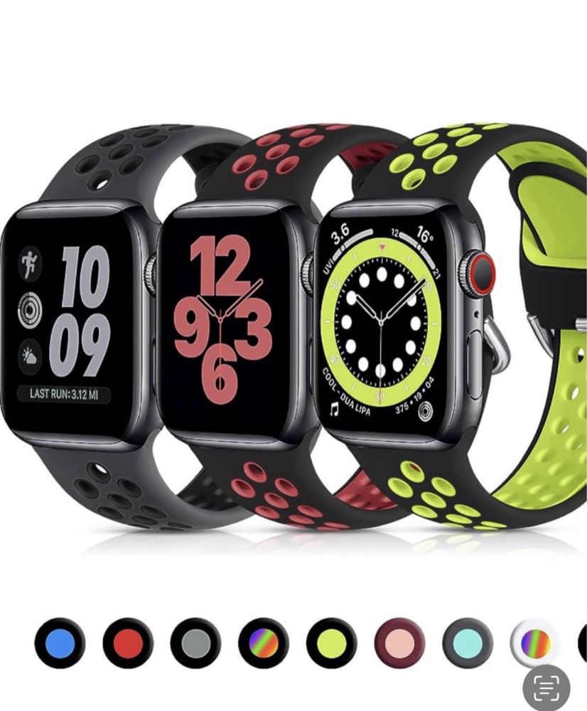 Curea Husa Sport Hoco Silicon Holes Compatibila Ceas Apple Watch