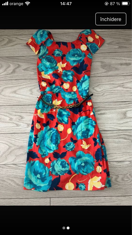 Rochie femei purtata doar la ocazii maxim de 2 ori