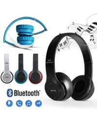 Безжични стерео слушалки P47, Bluetooth, FM, MP3, SD