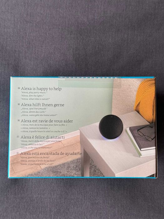 Boxa inteligenta Alexa Amazon Echo 4, Negru