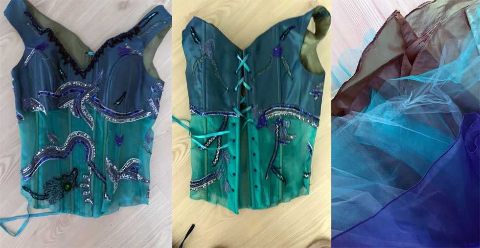 Rochie de ocazie facuta pe comanda (corset cu fusta)