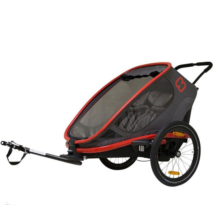 Remorca bicicleta Hamax Outback pentru 2 copii,functie carucior 2x22kg