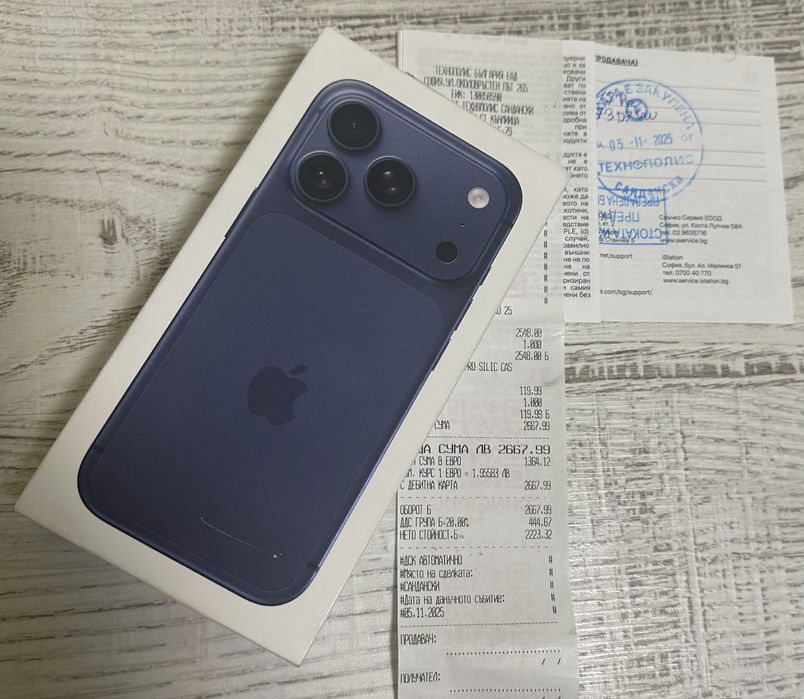 НОВ Iphone 17 Pro 256GB Blue 5G 24м. ТЕХНОПОЛИС