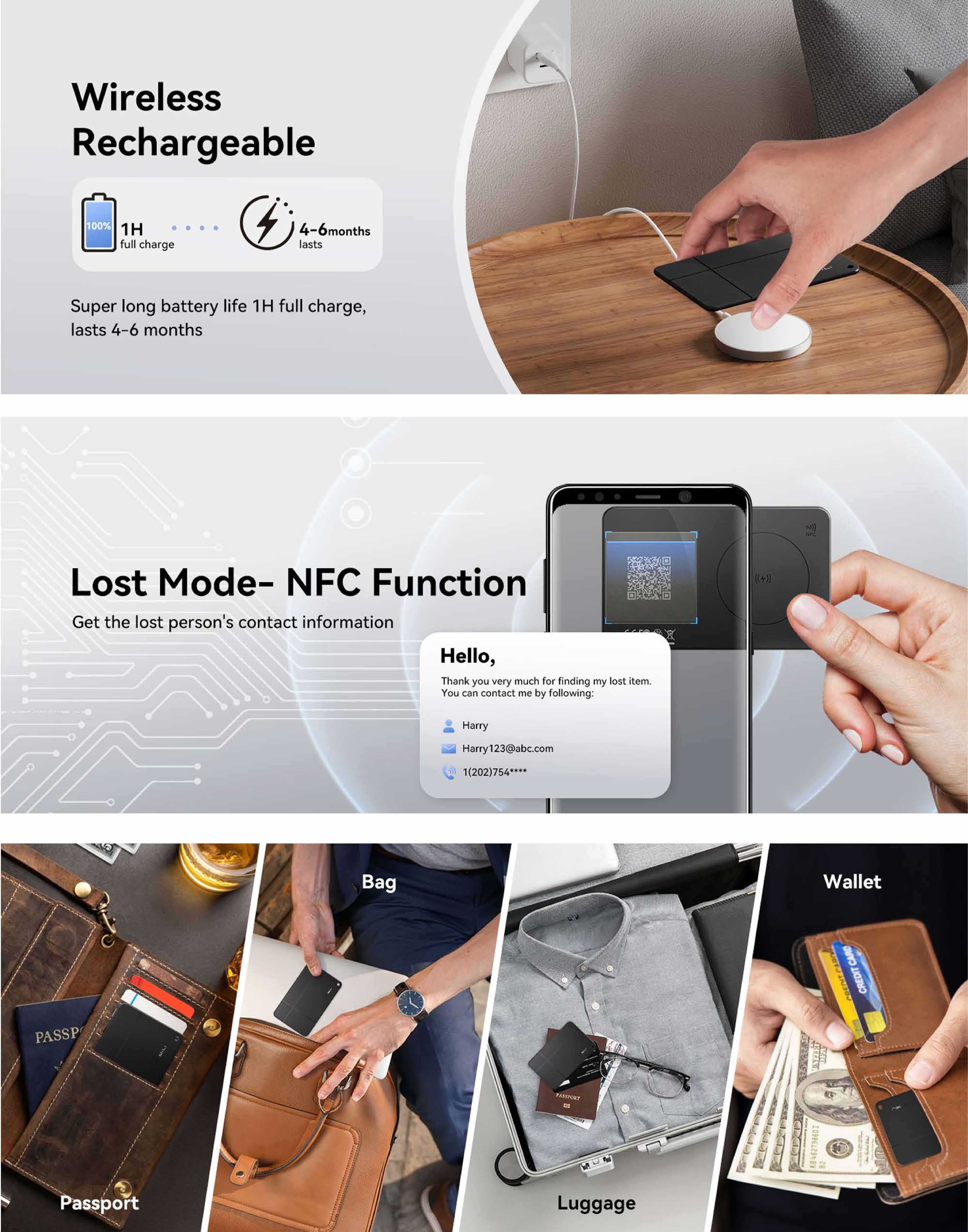 Проследяващо устройство тракер за Android MiCard Pro Anti-loss Tracker
