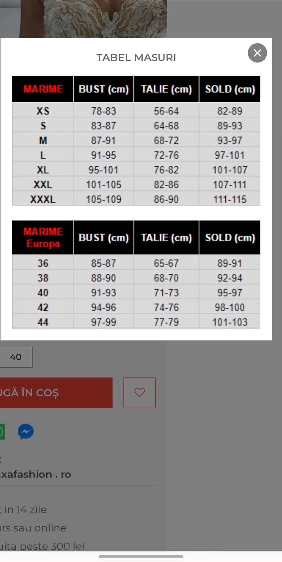 Rochie ocazie purtata o singura data