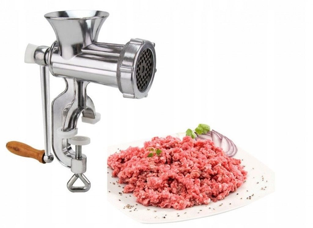 Ръчна мелачка за месо, колбаси и бисквити