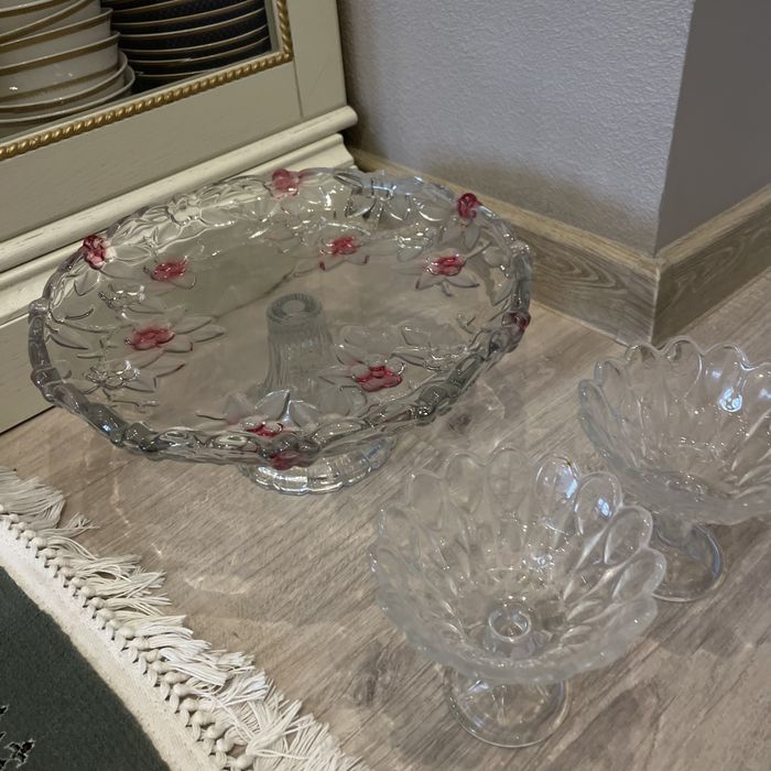 Набор ваза фруктовница и конфетница