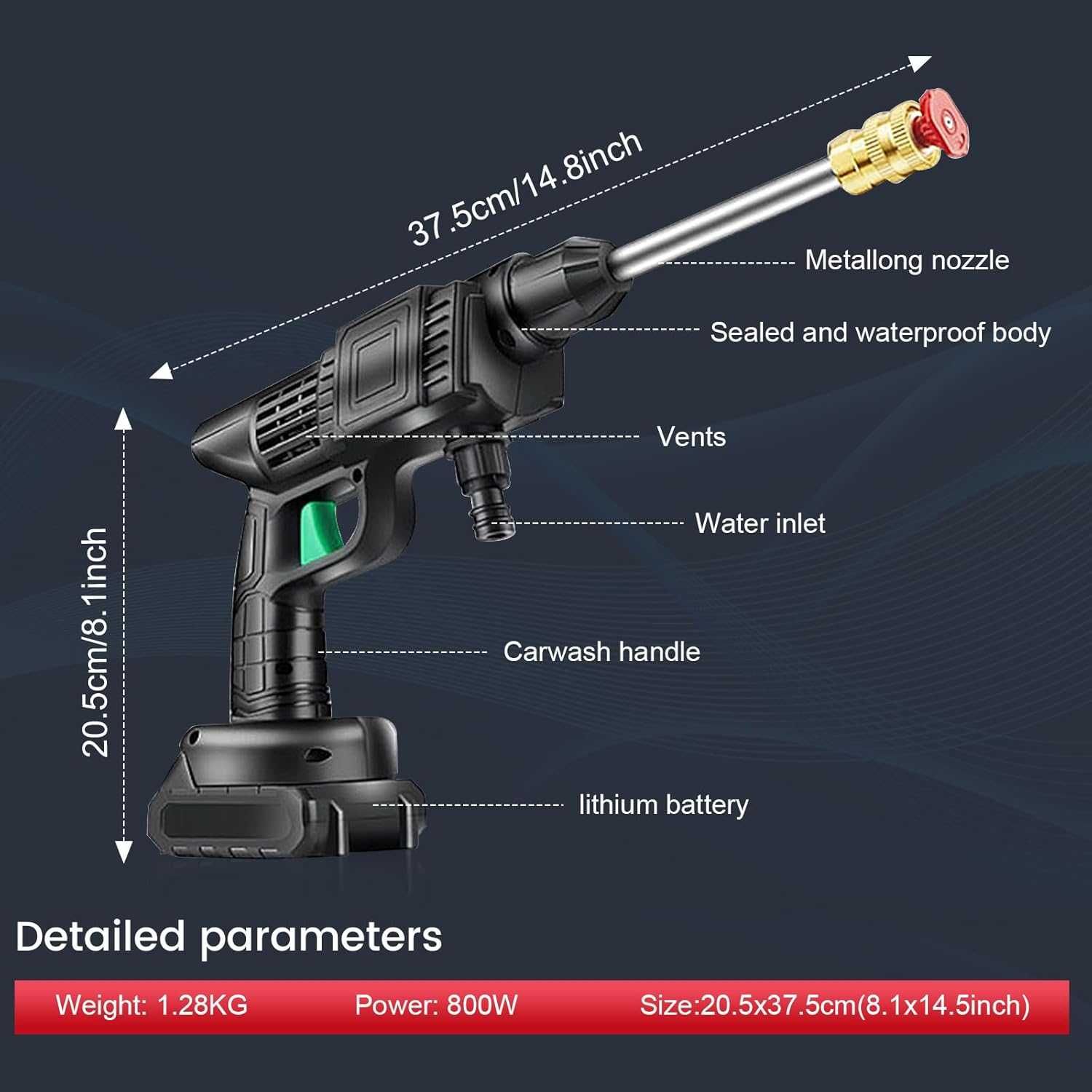 Акумулаторна водоструйка Cordless Pressure Washer Kit,Гаранция
