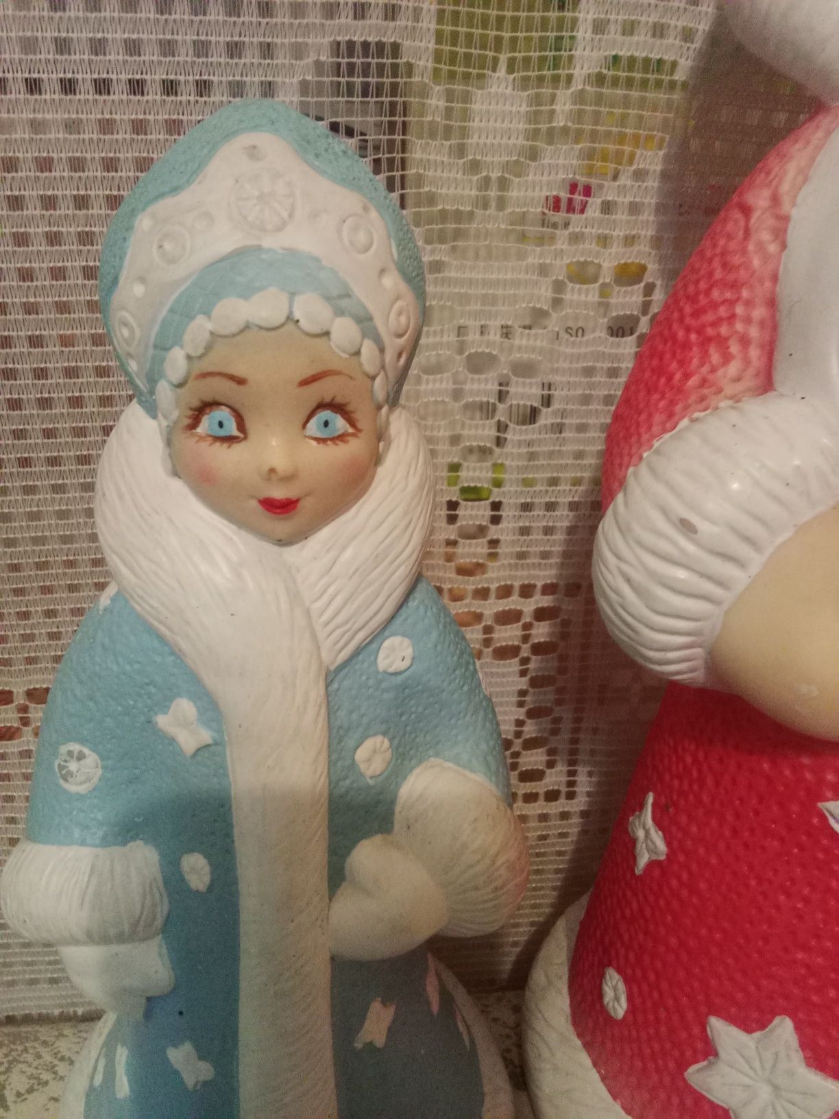 Дед мороз и снегурочка игрушки СССР