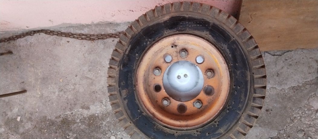 Джанта с гума 4"-външ+вътрешна от БГ електрокар