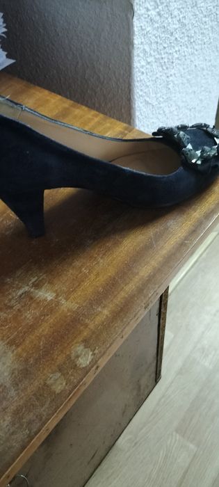 Pantofi ocazie din piele intoarsa