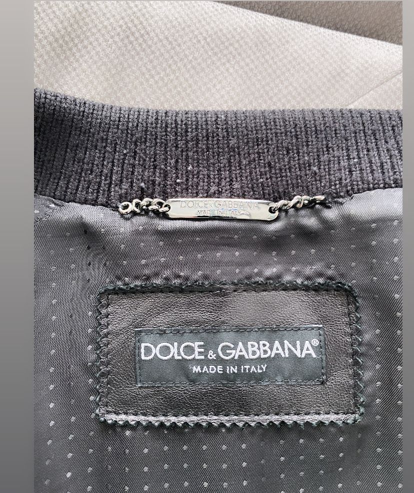 Geaca din piele  Dolce & Gabbana marimea 54 Originala