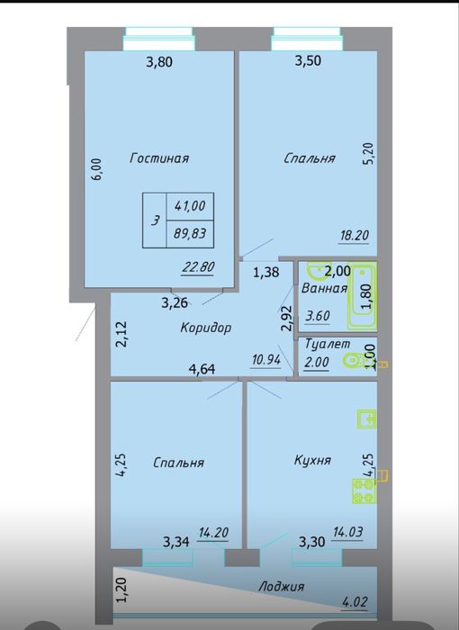 Продам 3-х ком кв в районе Жулдыз .
