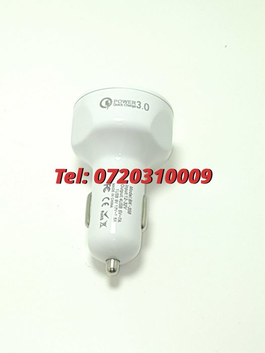 Superfastcharge Incarcator Auto Cu Patru Porturi Usb Partycharge