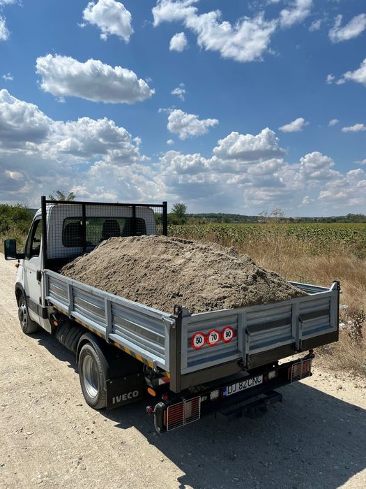 Transport nisip pietris balastru