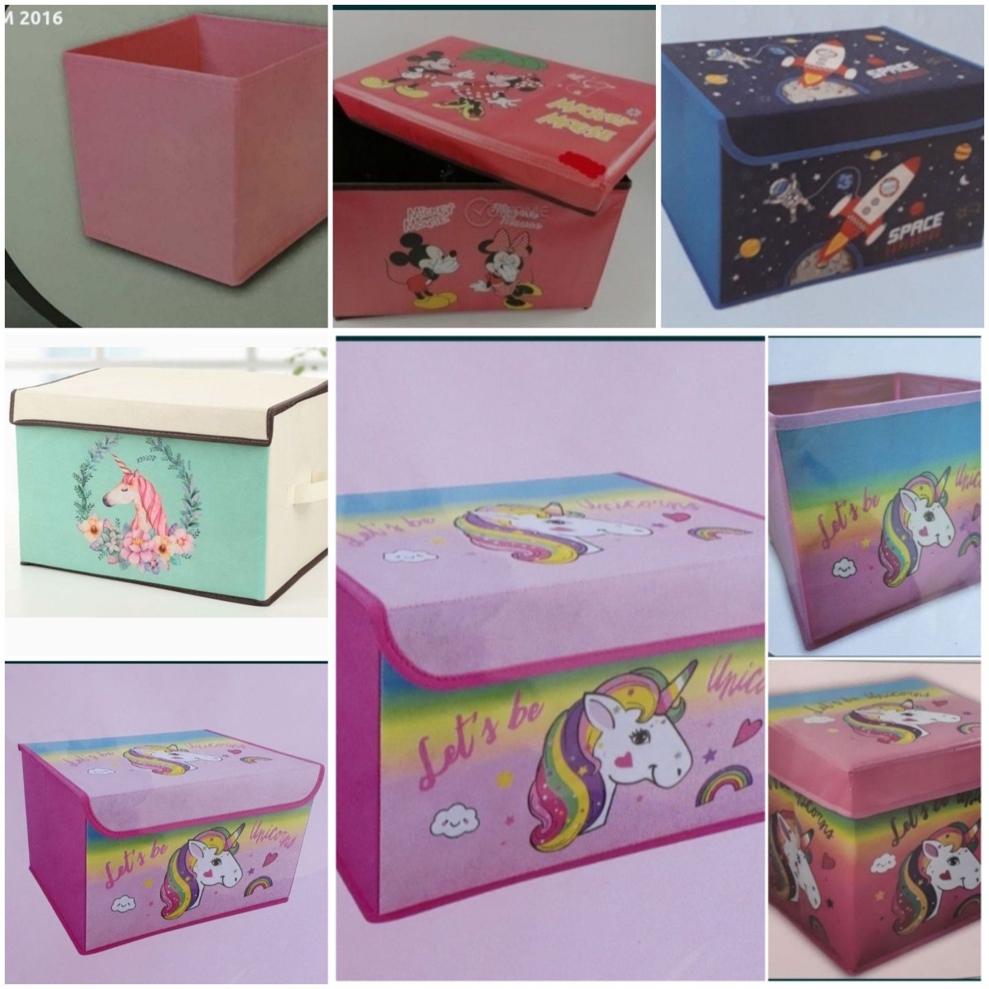 Кутии за играчки,съхранение  Принцеси ,Еднорог ,Мини Маус ,Космос ,Мор