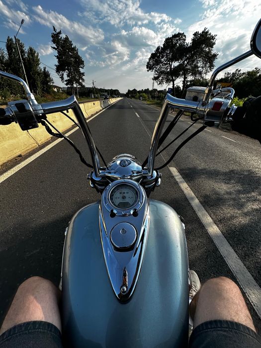 Kawasaki Vulcan VN 2000 inmatriculat import Canada cu remorca / firma