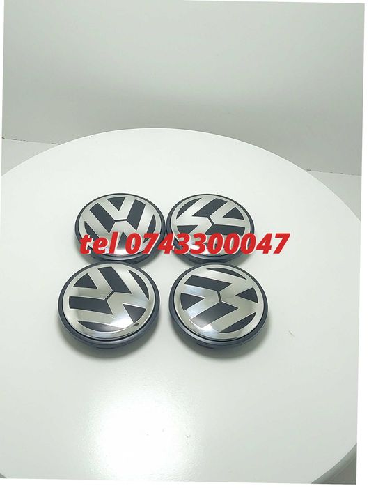 Set 4 Buc Capace Janta Aliaj Negru Cu Argintiu Vw
