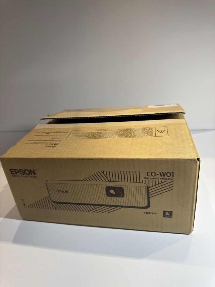 Videoproiector Epson CO-W01, 3LCD, HD, 3000 lumeni, Alb - NOU FACTURA