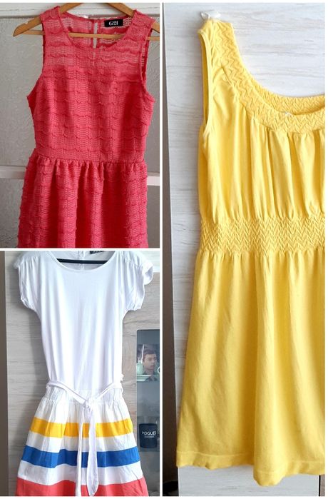 фина ,нежна бяла блуза и ефектнии рокли