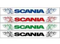 1 бр. дълъг бял калобран - ремарке 35 х 240см за Scania Скания с орли
