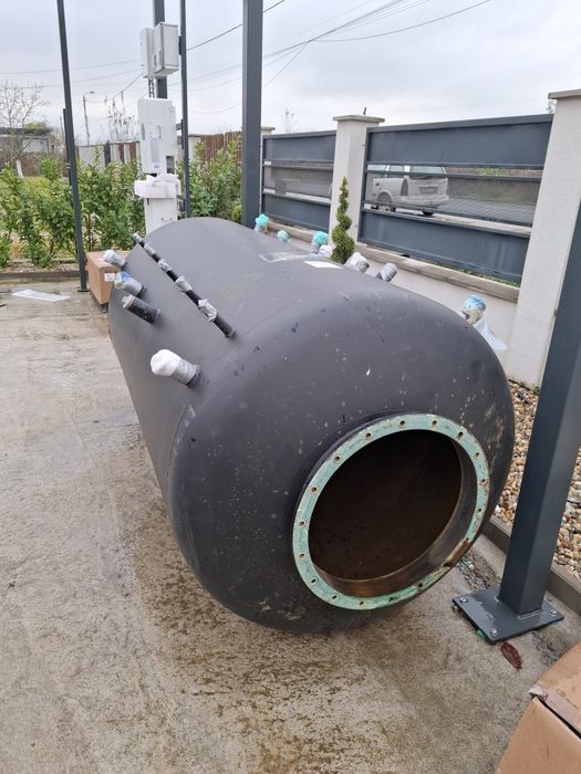 Puffer 2000 litri cu serpentina dubla inox acm