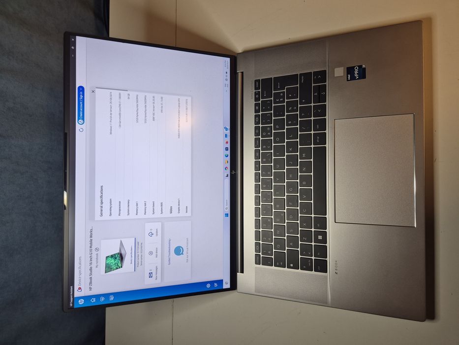 HP ZBook 16 G10 cu RTX ADA 4000 12GB, i7 si  64GB DDR5, in garantie