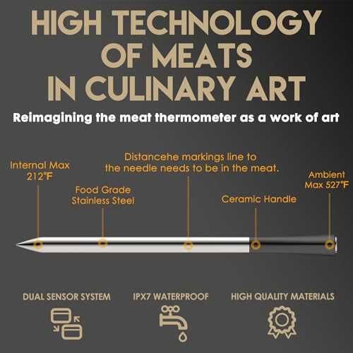 Нов Безжичен термометър със сонда за месо BBQ пушилня фурна кухня дом