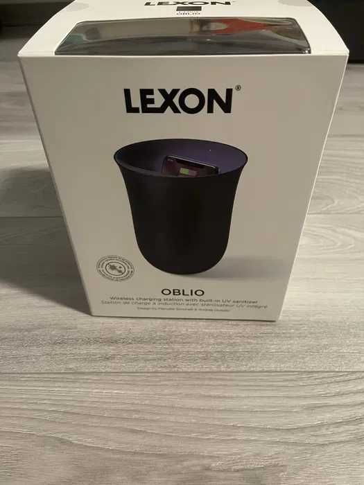 Incarcator wireless cu sterilizator UV Lexon Oblio, 10W, Matte Black