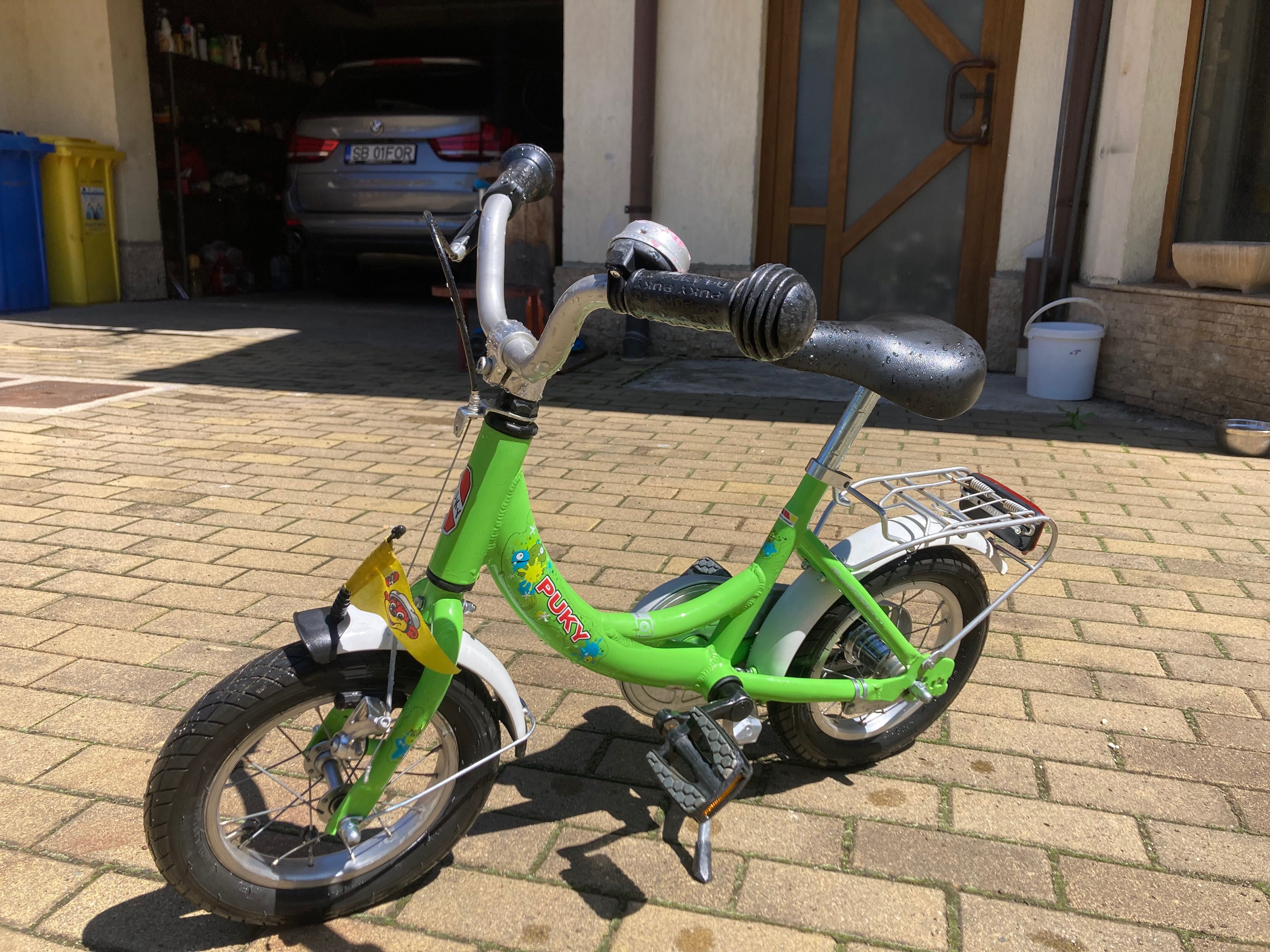 Bicicletă pentru copii 12’ PUKY ZL 12-1, ALUMINIU Verde