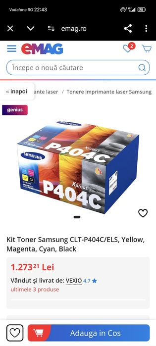 Kit toner Samsung nou