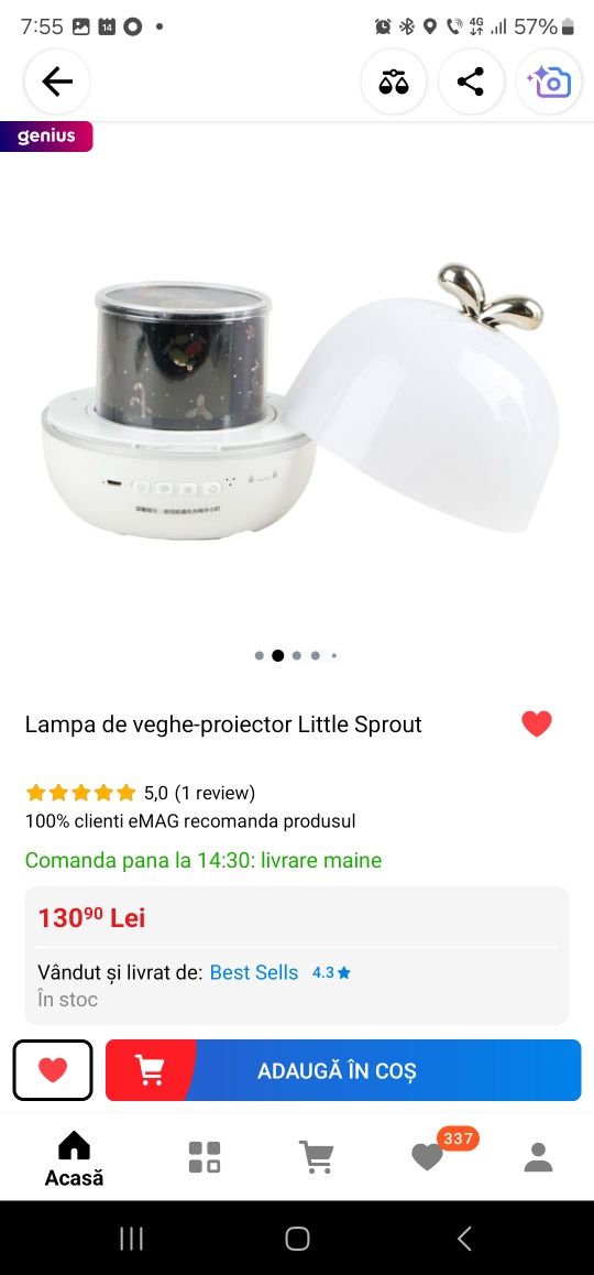 Lampa veghe Little Sprouts