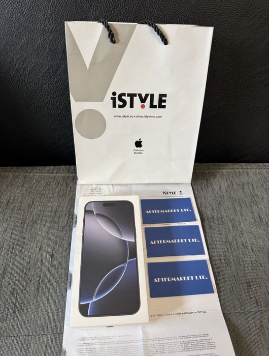 КАТО НОВ 256GB iPhone 16 Pro Max iStyle Гаранция 2026г. Black