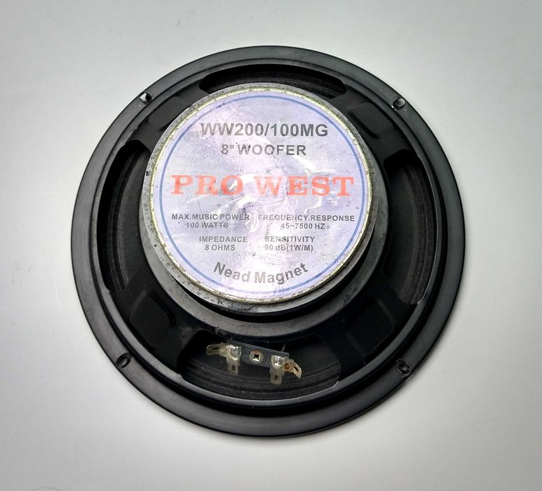 Difuzor woofer bass Pro West 8" 100W set 3 bucati8 ohm
