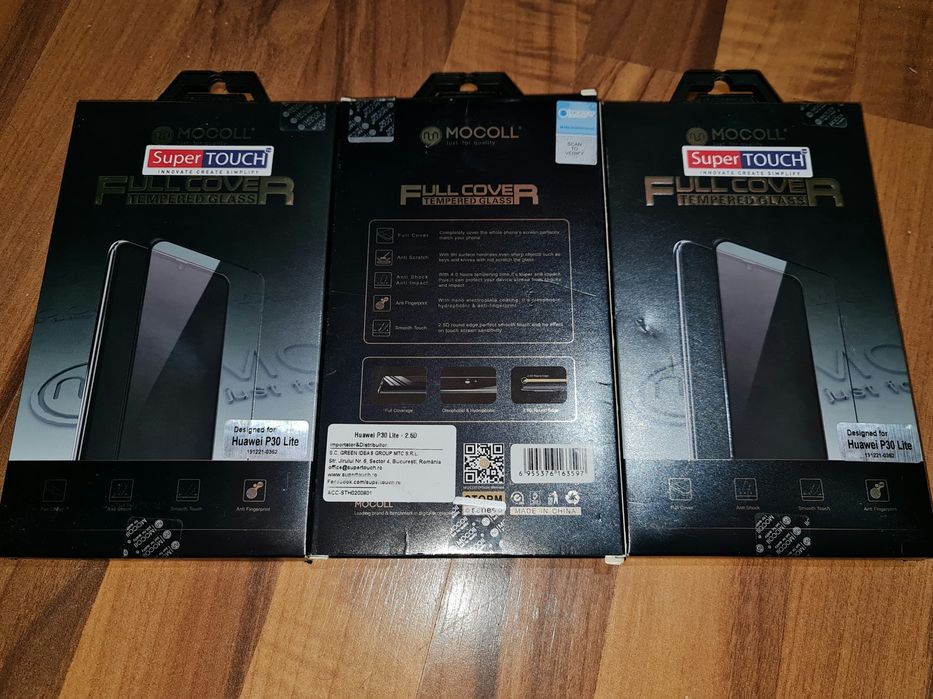 Folie sticla full cover originala Mocoll Huawei P30 Lite Nova 4e