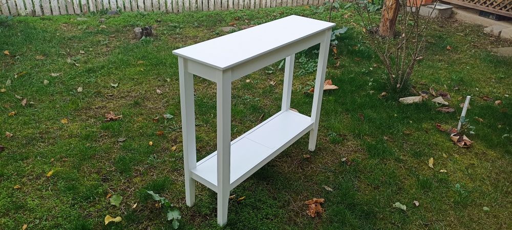 Masă comodă lemn mdf albă nouă