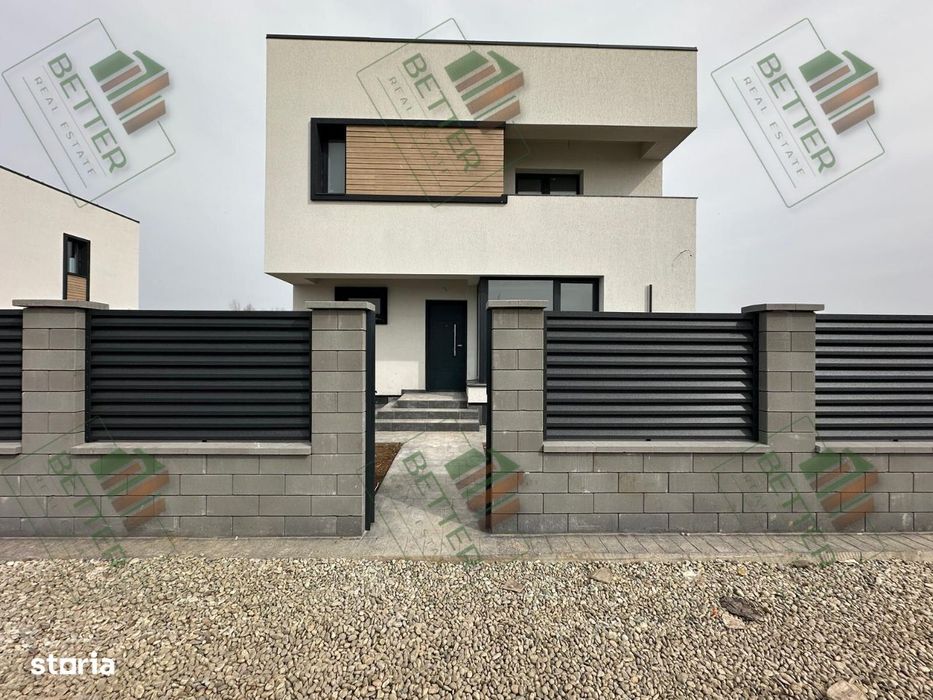 Casă modernă P+1, 160 mp desfășurați, 110 utili, teren 363 mp