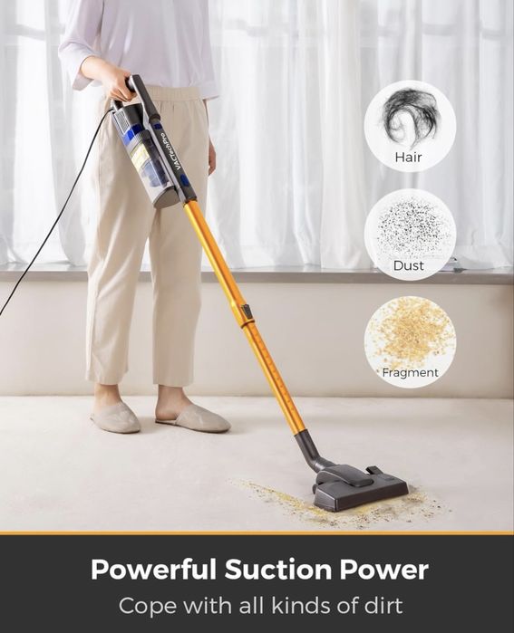 мощна вертикална  прахосмукачка VACTechPro 680W, 32Kpa,