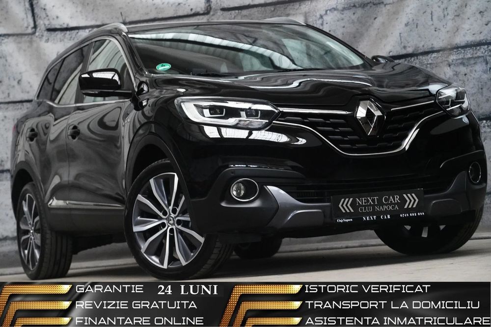 Renault Kadjar GARANTIE 24 LUNI*REVIZIE*Bose Edition*130Cp*Piele*Navi*Led*Camera
