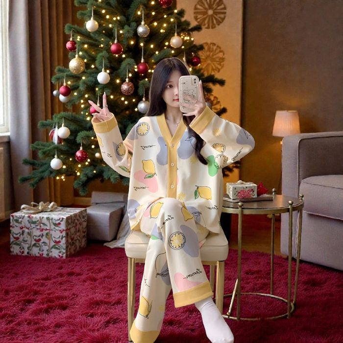 Домашняя пижама "Лимонка"